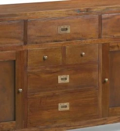 MOYCOR Buffet En Bois D'acajou Marron 7 Tiroirs 170x85 7 MOYCOR Buffet En Bois D'acajou Marron 7 Tiroirs 170x85 -Boutique Maisons du Monde buffet en bois d acajou marron 7 tiroirs 170x85 3