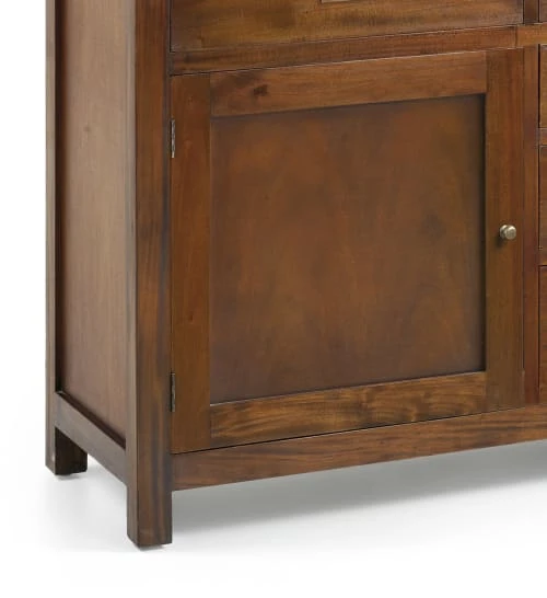 MOYCOR Buffet En Bois D'acajou Marron 7 Tiroirs 170x85 4 MOYCOR Buffet En Bois D'acajou Marron 7 Tiroirs 170x85 – Image 4