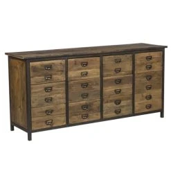 Rendez Vous Déco Buffet En Bois De Cèdre Recyclé Et Métal, 12 Tiroirs 8 Rendez Vous Déco Buffet En Bois De Cèdre Recyclé Et Métal, 12 Tiroirs -Boutique Maisons du Monde buffet en bois de cedre recycle et metal 12 tiroirs 2