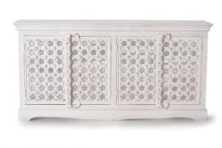 GINER Y COLOMER Buffet En Bois De Manguier Blanc