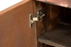 GINER Y COLOMER Buffet En Bois De Manguier Et Bronze Brun Foncé -Boutique Maisons du Monde buffet en bois de manguier et bronze brun fonce 4