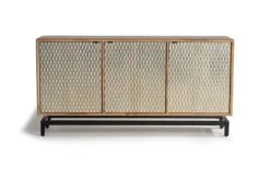 GINER Y COLOMER Buffet En Bois De Manguier Et Feuille De Cuivre Sculpté à La Main. -Boutique Maisons du Monde buffet en bois de manguier et feuille de cuivre sculpte a la main 2