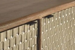 GINER Y COLOMER Buffet En Bois De Manguier Et Feuille De Cuivre Sculpté à La Main. -Boutique Maisons du Monde buffet en bois de manguier et feuille de cuivre sculpte a la main 5