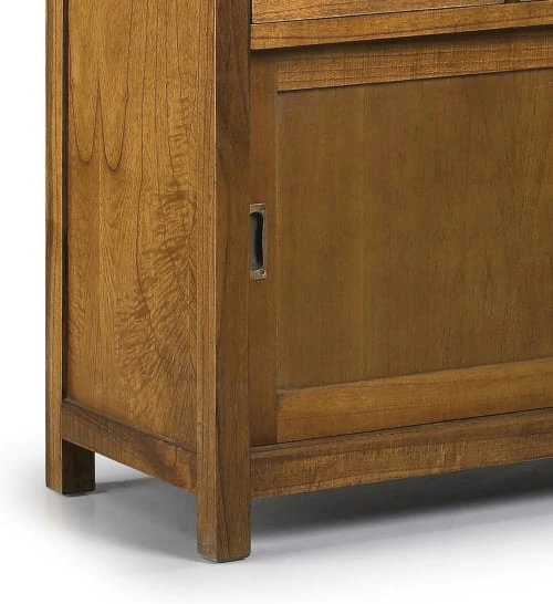 MOYCOR Buffet En Bois De Mindi Beige 4 Tiroirs 2 Portes L200 3 MOYCOR Buffet En Bois De Mindi Beige 4 Tiroirs 2 Portes L200 – Image 3