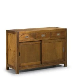 MOYCOR Buffet En Bois De Mindi Beige 4 Tiroirs 2 Portes L200