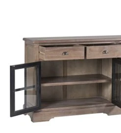 Alternative view of MOYCOR Buffet En Bois De Mindi Beige Et Noir L200