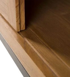 MOYCOR Buffet En Bois De Mindi Marron Et Pieds En Métal Noir L180 10 MOYCOR Buffet En Bois De Mindi Marron Et Pieds En Métal Noir L180 -Boutique Maisons du Monde buffet en bois de mindi marron et pieds en metal noir l180 4