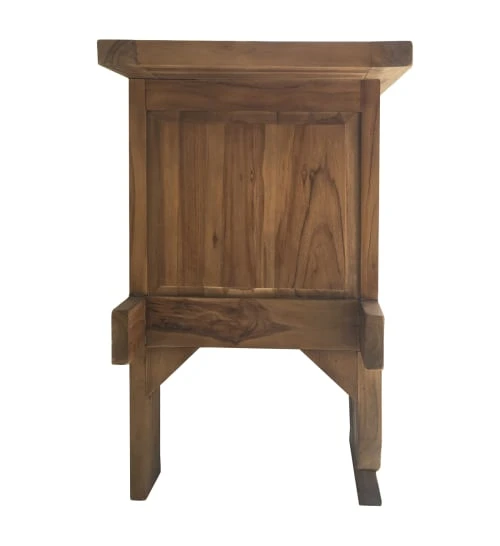 MOYCOR Buffet En Bois De Teck Marron L200 2 MOYCOR Buffet En Bois De Teck Marron L200 – Image 2
