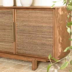 MACABANE Buffet En Bois De Teck Recyclé Naturel 4 Portes -Boutique Maisons du Monde buffet en bois de teck recycle naturel 4 portes 2