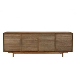 MACABANE Buffet En Bois De Teck Recyclé Naturel 4 Portes -Boutique Maisons du Monde buffet en bois de teck recycle naturel 4 portes 4