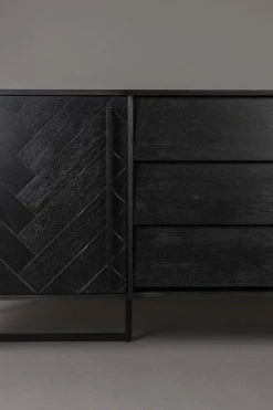 Dutchbone Buffet En Bois Et Acier Noir L 180 10 Dutchbone Buffet En Bois Et Acier Noir L 180 -Boutique Maisons du Monde buffet en bois et acier noir l 180 4