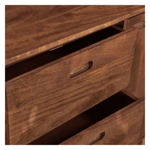 Rendez Vous Déco Buffet En Bois Massif 3 Portes 3 Tiroirs Et Détails Dorés 6 Rendez Vous Déco Buffet En Bois Massif 3 Portes 3 Tiroirs Et Détails Dorés – Image 6