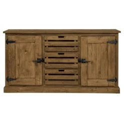 Rendez Vous Déco Buffet En Bois Recyclé 2 Portes Et 3 Tiroirs