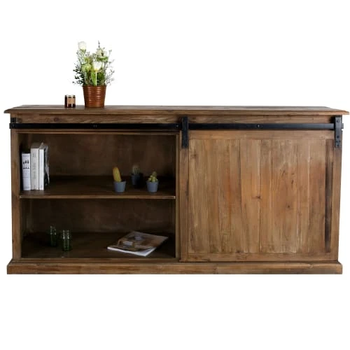 Rendez Vous Déco Buffet En Bois Recyclé, 6 Tiroirs Et 1 Porte Coulissante 3 Rendez Vous Déco Buffet En Bois Recyclé, 6 Tiroirs Et 1 Porte Coulissante – Image 3