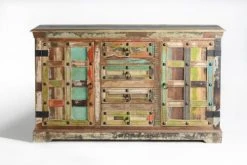 GINER Y COLOMER Buffet En Bois Recyclé Multicolore