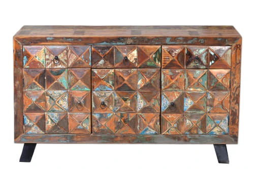 GINER Y COLOMER Buffet En Bois Recyclé Multicolore 1 GINER Y COLOMER Buffet En Bois Recyclé Multicolore