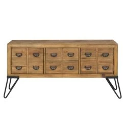 Rendez Vous Déco Buffet En Bois Recyclés 2 Tiroirs Et 2 Portes