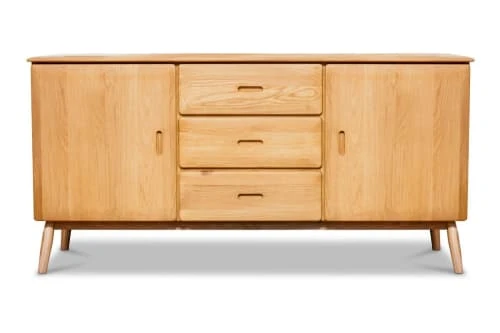 PIB Buffet En Chêne Beige 1 PIB Buffet En Chêne Beige