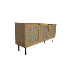 CONCEPT USINE Buffet En Chêne Et Canage Avec 3 Placards 11 CONCEPT USINE Buffet En Chêne Et Canage Avec 3 Placards -Boutique Maisons du Monde buffet en chene et canage avec 3 placards 5