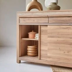 Tikamoon Buffet En Chêne Massif 120 Cm -Boutique Maisons du Monde buffet en chene massif 120 cm 4