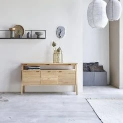 Tikamoon Buffet En Chêne Massif 140 Cm