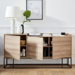 Alice's Garden Buffet En Décor Bois Et Métal -Boutique Maisons du Monde buffet en decor bois et metal 4