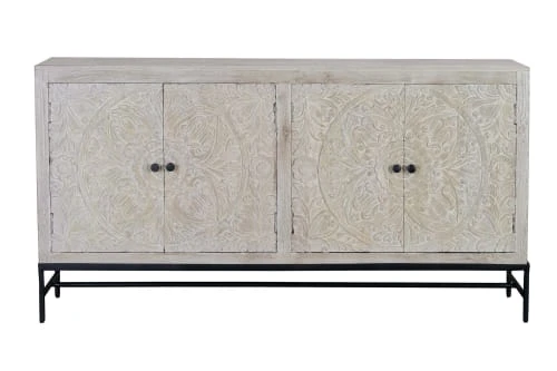GINER Y COLOMER Buffet En Manguier Blanc Vieilli 1 GINER Y COLOMER Buffet En Manguier Blanc Vieilli