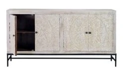 GINER Y COLOMER Buffet En Manguier Blanc Vieilli 9 GINER Y COLOMER Buffet En Manguier Blanc Vieilli -Boutique Maisons du Monde buffet en manguier blanc vieilli 8