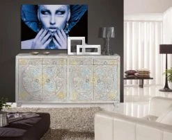 Alternative view of GINER Y COLOMER Buffet En Manguier Multicolore