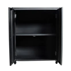 Decoclico Factory Buffet En Métal 2 Portes Noir -Boutique Maisons du Monde buffet en metal 2 portes noir 2