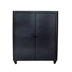 Decoclico Factory Buffet En Métal 2 Portes Noir