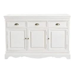 Maisons Du Monde Buffet En Paulownia Blanc