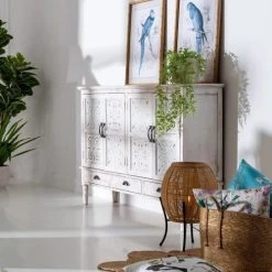 Mathi Design Buffet En Sapin Blanchi L 150 8 Mathi Design Buffet En Sapin Blanchi L 150 -Boutique Maisons du Monde buffet en sapin blanchi l 150 2