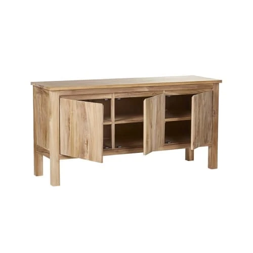 BOIS DESSUS BOIS DESSOUS Buffet En Teck Massif 150 Cm 3 BOIS DESSUS BOIS DESSOUS Buffet En Teck Massif 150 Cm – Image 3