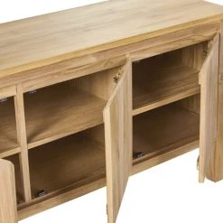 BOIS DESSUS BOIS DESSOUS Buffet En Teck Massif 150 Cm 11 BOIS DESSUS BOIS DESSOUS Buffet En Teck Massif 150 Cm -Boutique Maisons du Monde buffet en teck massif 150 cm 5