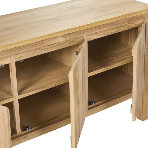 BOIS DESSUS BOIS DESSOUS Buffet En Teck Massif 150 Cm 6 BOIS DESSUS BOIS DESSOUS Buffet En Teck Massif 150 Cm – Image 6