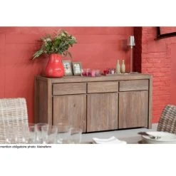 Alternative view of Kok Maison Buffet En Teck Recyclé Marron