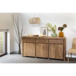Kok Maison Buffet En Teck Recyclé Marron -Boutique Maisons du Monde buffet en teck recycle marron 2