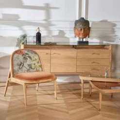 Robin Des Bois Buffet Enfilade 2 Portes 2 Tiroirs En Chêne Beige -Boutique Maisons du Monde buffet enfilade 2 portes 2 tiroirs en chene beige 2