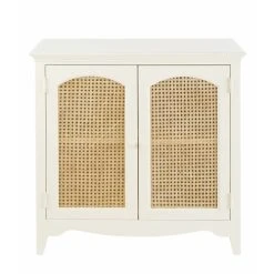 Maisons Du Monde Buffet Enfilade 2 Portes En Cannage Blanc Cassé