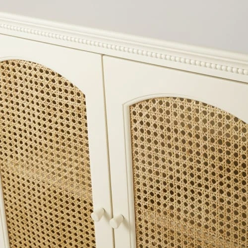 Maisons Du Monde Buffet Enfilade 2 Portes En Cannage Blanc Cassé 3 Maisons Du Monde Buffet Enfilade 2 Portes En Cannage Blanc Cassé – Image 3