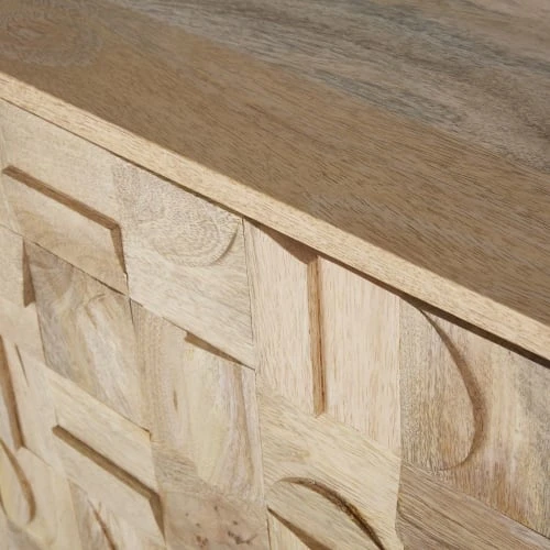 Maisons Du Monde Buffet Enfilade 3 Portes Sculptées 2 Maisons Du Monde Buffet Enfilade 3 Portes Sculptées – Image 2