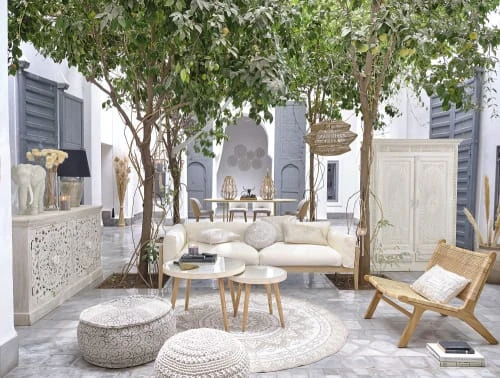 Maisons Du Monde Buffet Enfilade 4 Portes En Manguier Massif Sculpté Blanc 6 Maisons Du Monde Buffet Enfilade 4 Portes En Manguier Massif Sculpté Blanc – Image 6