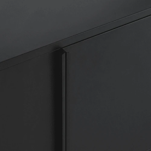 Maisons Du Monde Buffet Enfilade 4 Portes En Métal Noir Mat 3 Maisons Du Monde Buffet Enfilade 4 Portes En Métal Noir Mat – Image 3