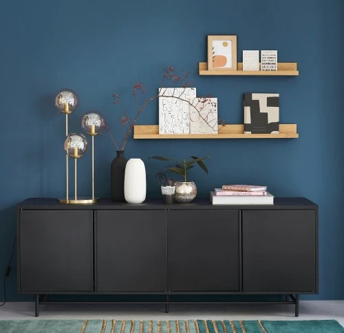 Maisons Du Monde Buffet Enfilade 4 Portes En Métal Noir Mat 4 Maisons Du Monde Buffet Enfilade 4 Portes En Métal Noir Mat – Image 4