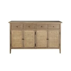 Maisons Du Monde Buffet Enfilade 4 Portes Et 4 Tiroirs Cannage En Rotin