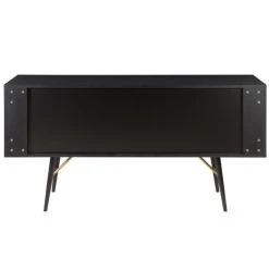 Zago Buffet Enfilade Chêne Plaqué Noir 2 Portes, 2 Tiroirs, 1 Niche 10 Zago Buffet Enfilade Chêne Plaqué Noir 2 Portes, 2 Tiroirs, 1 Niche -Boutique Maisons du Monde buffet enfilade chene plaque noir 2 portes 2 tiroirs 1 niche 4
