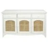 Maisons Du Monde Buffet Enfilade En Cannage 3 Portes Et 3 Tiroirs Blanc Cassé