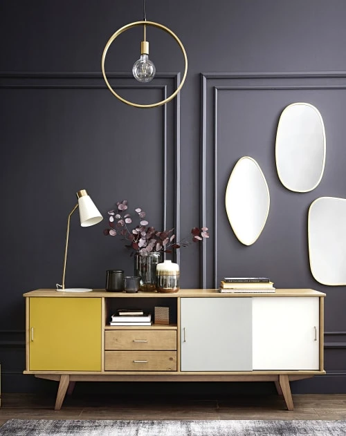 Maisons Du Monde Buffet Enfilade Vintage 3 Portes 2 Tiroirs 4 Maisons Du Monde Buffet Enfilade Vintage 3 Portes 2 Tiroirs – Image 4