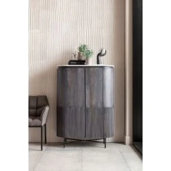 Kare Design Buffet Haut 2 Portes En Manguier Massif -Boutique Maisons du Monde buffet haut 2 portes en manguier massif 2